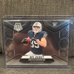 2024 Brock Bowers Panini Mosaic NFL Debut Mint condition.